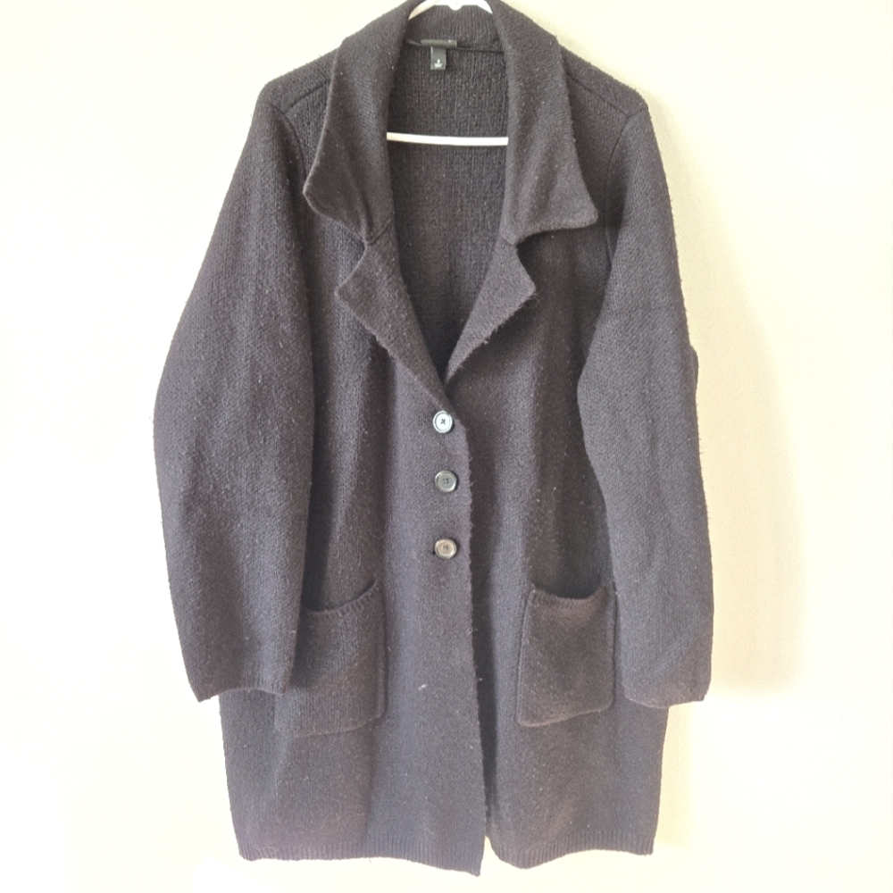 torrid Black Long Knit Cardigan Coatigan, 3X